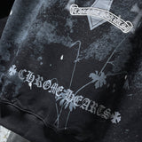 Chh Chrome Hearts Sweatshirts cross embroidered casual men's and women's crew neck sweater