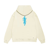 Amiri hoodie vertical small overlapping letterprinting