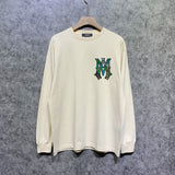 Amiri long sleeve shirts waist flower camouflage letterprinting