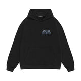 Amiri hoodie crayon horizontal stripes printing
