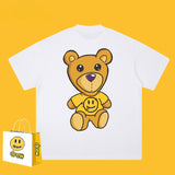 Drew T Shirts Short Sleeve T-shirt Smiley Face Short Sleeve
