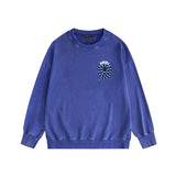 Amiri washed sweatshirt large patchwork colorful snake printing washed and distressed