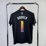 NBA Jerseys Suns, Flyer No. 1, Booker, quick-drying short sleeves
