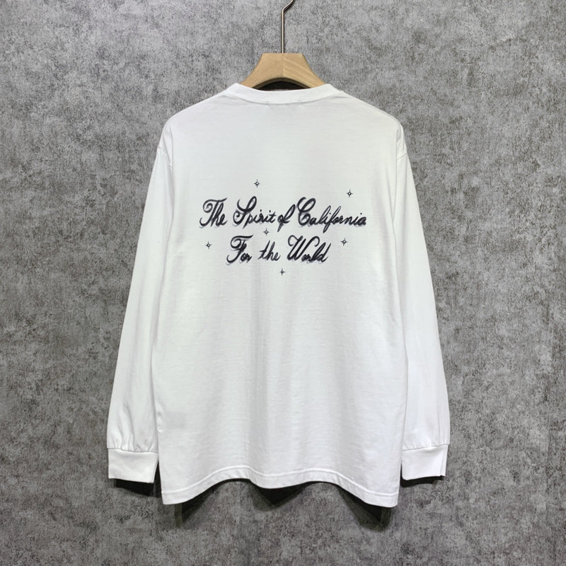 Amiri long sleeve shirts angel twin print
