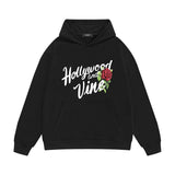 Amiri hoodie hollywood rose printing