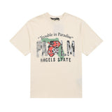 Palm Angels T Shirts Skull Letter Print Short Sleeve T-Shirt