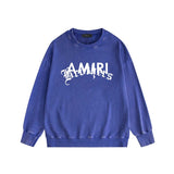 Amiri washed sweatshirt text cross print washed old