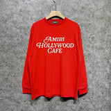 Amiri long sleeve shirts hollywood font printing