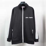 Palm Angels sweatshirt Striped zip-up cardigan
