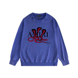Amiri washed sweatshirt new font cobra print washed old