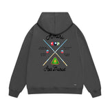 Amiri hoodie billiard cue country print