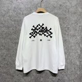 Amiri long sleeve shirts skeleton letterprinting