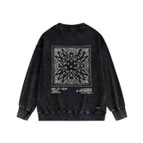 Amiri washed sweatshirt simple standard square scarf printing washed and distressed