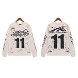 Hellstar Sweatshirt Autumn and Winter Crew Neck Loose