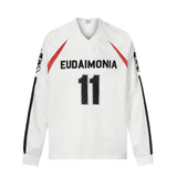 Men's long sleeve shirt - gt retro west coast sports jersey style - hip hop patchwork design