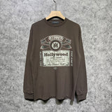 Amiri long sleeve shirts damaged hollywood limited print