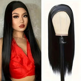 Women'S Wigs Black Headband Wig with Straight Hair