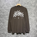 Amiri long sleeve shirts skeleton letterprinting