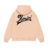 Amiri hoodie slanted letter printing