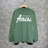 Amiri long sleeve shirts pure letterprinting