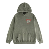 Amiri washed hoodie bull printing distressed printing