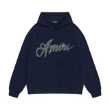 Amiri hoodie black and white print