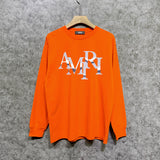 Amiri long sleeve shirts metallic glossy letterprinting