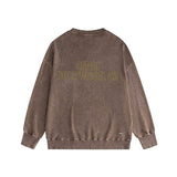 Amiri washed sweatshirt oil painting flying eagle printing washed and distressed