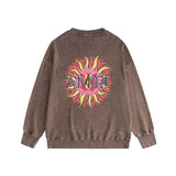 Amiri washed sweatshirt colored sun print washed old