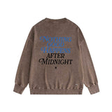 Amiri washed sweatshirt earth letterprinting washed and distressed