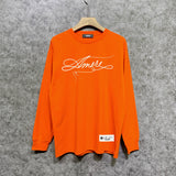 Amiri long sleeve shirts needlework letterprinting