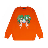 Amiri long sleeve shirts angel twin print