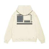 Amiri hoodie tv channel shape printing