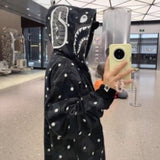 Bathing ape hoode bape polka dot black joint autum