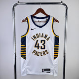 NBA Jerseys 23 season, Pacers, home, White 43, Hillcam