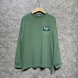 Amiri long sleeve shirts flower diamond nameplate printing