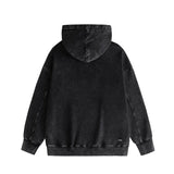 Amiri washed hoodie flying eagle wings chapter printing distressed printing
