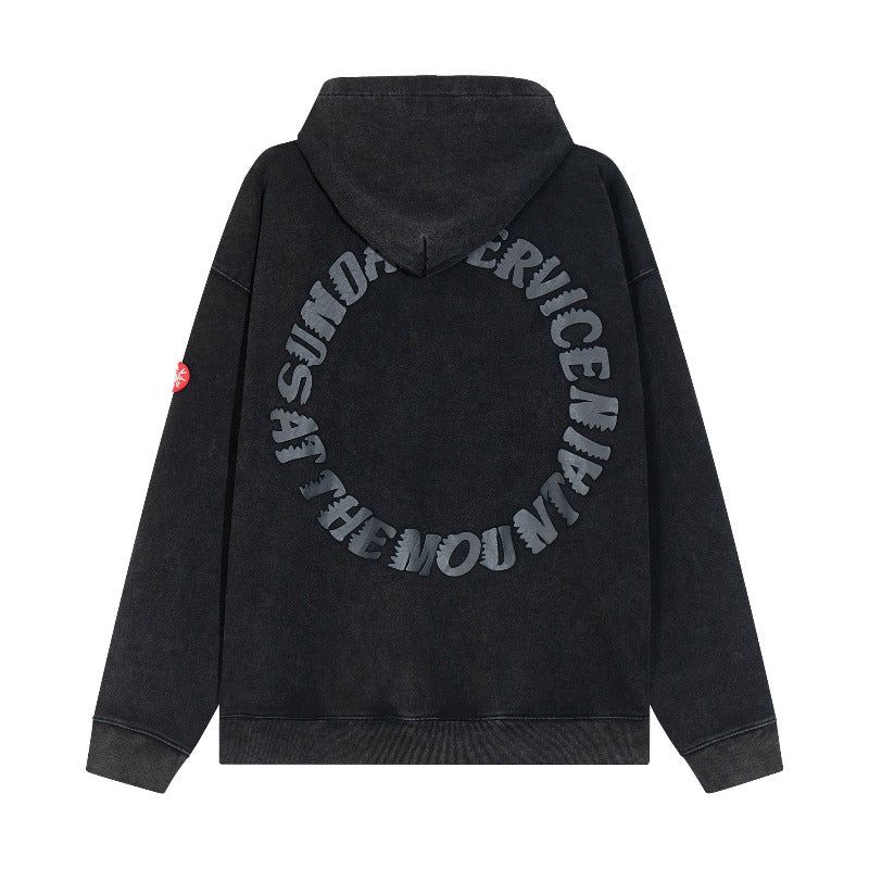C.e hoodie spring and autumn c.e snowflake retro foam hooded sweatshirt