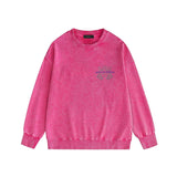 Amiri washed sweatshirt splash ink large simple label printing washed and distressed