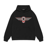 Amiri hoodie flying eagle wings patch printing