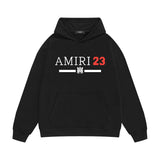 Amiri hoodie red font printing
