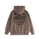 Amiri washed hoodie sketch country washed distressed printing