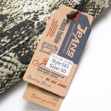 Mens Fashion Jeans Wrinkled snake pattern 583#