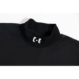 C.e sweatshirt fall and winter c.e half turtleneck nylon thread embroidered bottom shirt