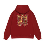 Amiri hoodie splash paint skeleton print