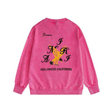 Amiri washed sweatshirt hollywood eagle printing washed and distressed