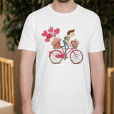 Valentine's Day T-Shirts Couple Love Print Sweet Style