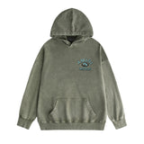 Amiri washed hoodie earth letter washed and distressed printing