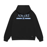 Amiri hoodie crayon horizontal stripes printing