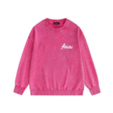 Amiri washed sweatshirt pure letter printing washed and distressed
